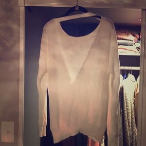 Twist back sweater